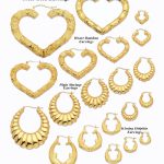 10k Gold Earring Set